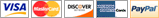 We accept Visa, Mastercard, Discover, American express, Paypal